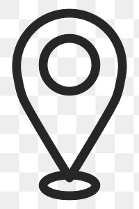 Check-in pin   png icon, transparent background