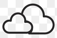 Cloud   png icon, transparent background