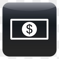 PNG Banknote icon sticker, transparent background