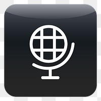 PNG Global network icon sticker, transparent background