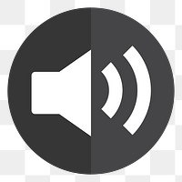 PNG Loudspeaker icon sticker, transparent background