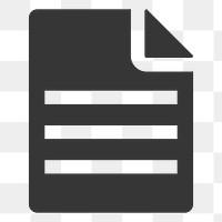 Document    png icon, transparent background