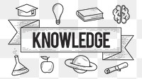 Knowledge png, transparent background