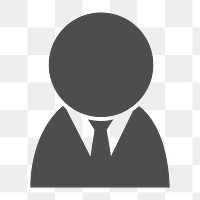 Businessman icon png,  transparent background 