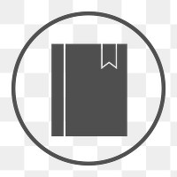 Notebook icon png,  transparent background 