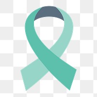 Ribbon awareness icon png support icon,  transparent background 