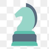 Knight icon png chess piece,  transparent background 