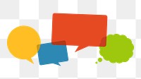 Speech bubble png element, transparent background