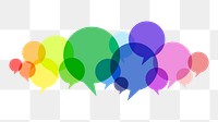 Speech bubble png element, transparent background