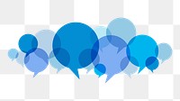 Speech bubble png element, transparent background