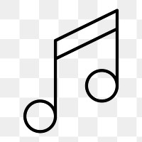 Beam note icon png, transparent background 