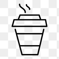 Png to-go coffee cup, transparent background 