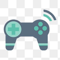 Wireless gaming console icon png,  transparent background 