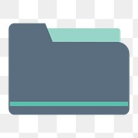 Folder icon png,  transparent background 