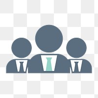 Business people icon png,  transparent background 