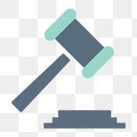Gavel icon png, transparent background