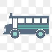 School bus icon png,  transparent background 