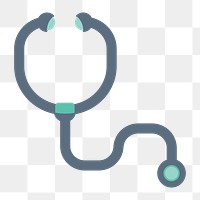 Stethoscope icon png, transparent background 