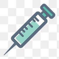 Injection needle icon png, transparent background