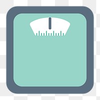 Weighing scale icon png,  transparent background 