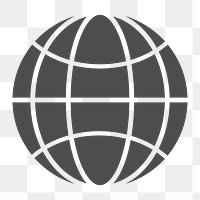 Global icon png,  transparent background 