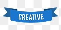 Png creative ideas banner element, transparent background