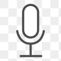 Microphone icon png,  transparent background 