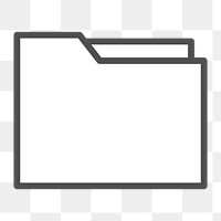Document folder icon png,  transparent background 