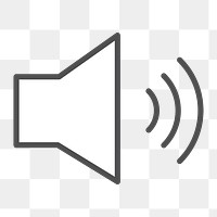 Loudspeaker icon png,  transparent background 