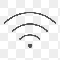 Wifi internet icon png,  transparent background 