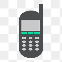Png old mobile phone icon, transparent background