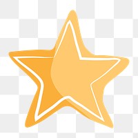 Favourite icon png star, shape illustration on  transparent background 