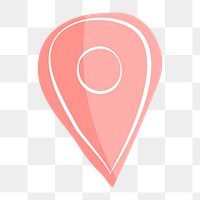 Location pin icon png, transparent background 