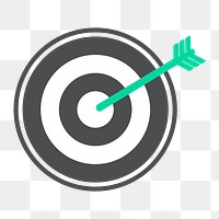 Png bullseye icon, transparent background