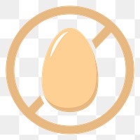 Png egg free icon element, transparent background