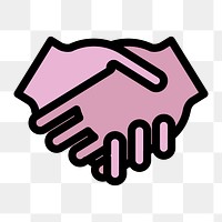 Handshake icon png, transparent background