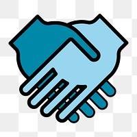 Handshake icon png, transparent background