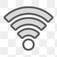 Wifi internet icon png,  transparent background 