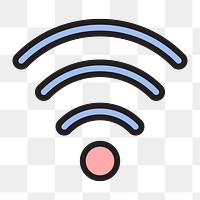 Wifi internet icon png,  transparent background 