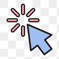 Mouse cursor icon png,  transparent background 