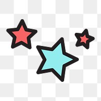 Stars icon png,  transparent background 