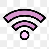 Wifi internet icon png,  transparent background 