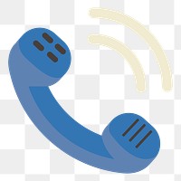 Telephone png icon, transparent background