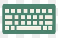 Keyboard png icon, transparent background