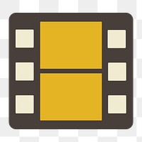 Camera film icon png,  transparent background 