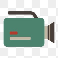 Video camera icon png,  transparent background 