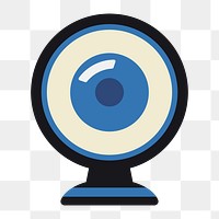 Webcam icon png, transparent background 
