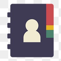 Contact app icon png,  transparent background 