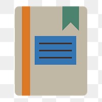 Journal book icon png,  transparent background 
