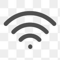 Wifi internet icon png,  transparent background 